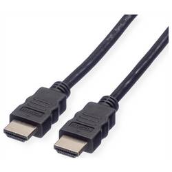 Value HDMI kabel Zástrčka HDMI-A, Zástrčka HDMI-A 5 m černá 11.99.5904 8K UHD, Audio Return Channel, pozlacené kontakty HDMI kabel
