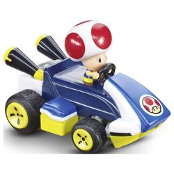 Carrera 370430035 CARRERA - 2.4GHz Mario Kart Mini RC - Toad Paperbox 1:50 RC model auta elektrický závodní auto vč. akumulátorů a kabelu k nabíjení