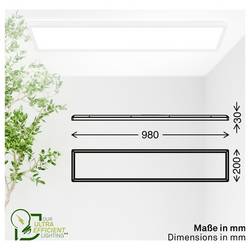 Briloner TAVA A 7551016 LED panel Energetická třída (EEK2021): A (A - G) 21 W bílá bílá