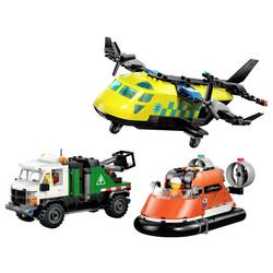 60505 LEGO® CITY Kombinovaná sada s letadlem, údržbovým vozidlem a vznášedlem (60505)
