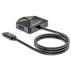 Manhattan 181150 USB Hub 2 + 2 port USB-C®, USB-A USB 3.0 5 GBit/s s konektorem USB C černá 4-Port USB 3.0 Type-C / Type-A Combo Hub 2x2