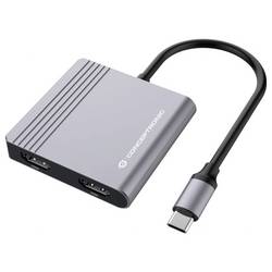 Conceptronic USB-C® dokovací stanice DONN13G 4-in-1 MST Docking Station USB 3