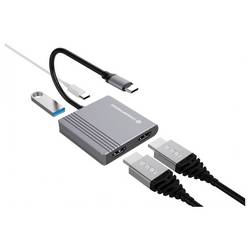 Conceptronic USB-C® dokovací stanice DONN13G 4-in-1 MST Docking Station USB 3