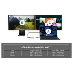 Conceptronic USB-C® dokovací stanice DONN13G 4-in-1 MST Docking Station USB 3