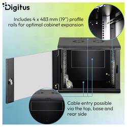 Digitus DN-37105 19 skříň pro datové sítě 9 U černá (RAL 9005)