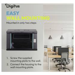 Digitus DN-37107 19 skříň pro datové sítě 9 U černá, černá (RAL 9005)