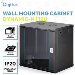 Digitus DN-37109 19 skříň pro datové sítě 12 U černá, černá (RAL 9005)
