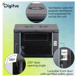 Digitus DN-37101 19 skříň pro datové sítě 7 U černá, černá (RAL 9005)