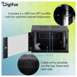 Digitus DN-37101 19 skříň pro datové sítě 7 U černá, černá (RAL 9005)