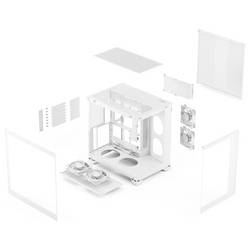 Fractal Design Geh Pop 2 Vision White RG midi tower PC skříň bílá 4 předinstalované LED ventilátory, prachový filtr, boční okno