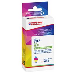 Edding Ink náhradní HP 303XL (T6N03AE) kompatibilní azurová, purppurová, žlutá EDD-707 18-707