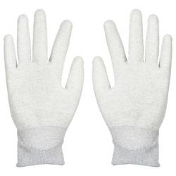 TRU COMPONENTS ESD rukavice S vnitřním potahem vel. Oblečení: L Polyamidové vlákno, PU povlak Bag