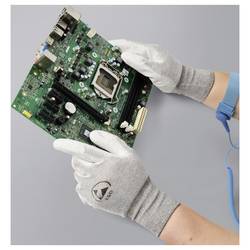 TRU COMPONENTS ESD rukavice S vnitřním potahem vel. Oblečení: XL Polyamidové vlákno, PU povlak Bag