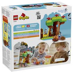 10469 LEGO® DUPLO Bluey Včetně pizzy s muffinem a blueyem; hračky s autem na hraní, stromem, houpačkou a 2 figurkami