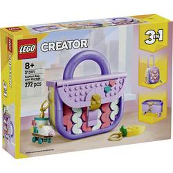 31391 LEGO® CREATOR Módní pouzdro s úložným prostorem; hračka pro děti; 3 možností sestavení: Ruční brašna, kufr nebo šatulka