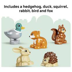 10480 LEGO® DUPLO® Lesní zvěř; hus s hrací matkou, Igel, kachny, veverky, zajíc, pták a liška