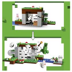 21593 LEGO® MINECRAFT První dobrodružství v noci; sada Minecft s Alex, skeletem a Creeperem