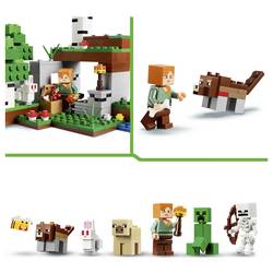 21593 LEGO® MINECRAFT První dobrodružství v noci; sada Minecft s Alex, skeletem a Creeperem