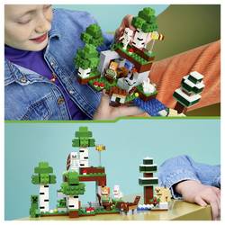 21593 LEGO® MINECRAFT První dobrodružství v noci; sada Minecft s Alex, skeletem a Creeperem