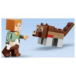 21593 LEGO® MINECRAFT První dobrodružství v noci; sada Minecft s Alex, skeletem a Creeperem