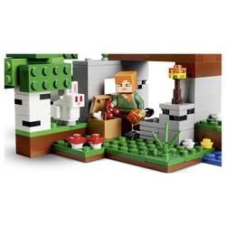 21593 LEGO® MINECRAFT První dobrodružství v noci; sada Minecft s Alex, skeletem a Creeperem