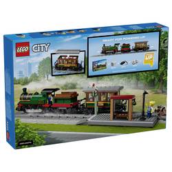 60511 LEGO® CITY Klasická parní lokomotiva; stavební a hrací sada; parní lokomotiva s uhlíkem, osobní vozy a nástupiště