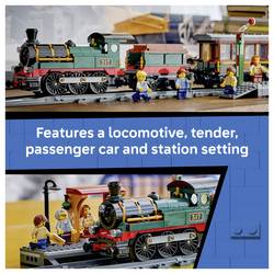 60511 LEGO® CITY Klasická parní lokomotiva; stavební a hrací sada; parní lokomotiva s uhlíkem, osobní vozy a nástupiště