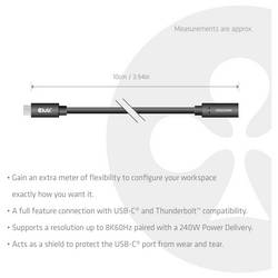 club3D Kabel USB-C USB-C ® zástrčka 1 m černá CAC-2502