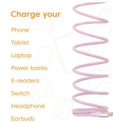 club3D Kabel USB-C USB 2.0 USB-C ® zástrčka 2 m růžová CAC-3031