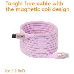 club3D Kabel USB-C USB 2.0 USB-C ® zástrčka 2 m růžová CAC-3031