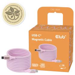 club3D Kabel USB-C USB 2.0 USB-C ® zástrčka 2 m růžová CAC-3031