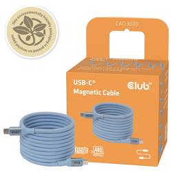 club3D Kabel USB-C USB-C ® zástrčka 2 m modrá CAC-3030