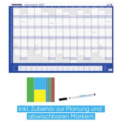 Franken PKV100227 psací podložka roční plán 2027 bílá, modrá (š x v) 910 mm x 610 mm 1 ks PKV100227