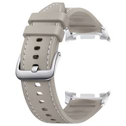 Samsung Hybrid(S/M/L) für Watch8/Watch8 náhradní řemínek šedohnědá