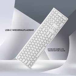 Alogic Echelon Extend Bluetooth Wireless bezdrátový klávesnice německá, QWERTZ bílá