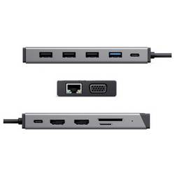 Alogic dokovací stanice pro notebook Alogic 12-in-1 USB-C PD DV3 laptop-dockingstation & portreplikator