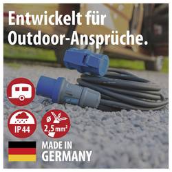 Brennenstuhl 1168650525 napájecí Kempingový prodlužovací CEE kabel, modrá, černá, 25 m