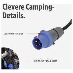 Brennenstuhl 1168650525 napájecí Kempingový prodlužovací CEE kabel, modrá, černá, 25 m