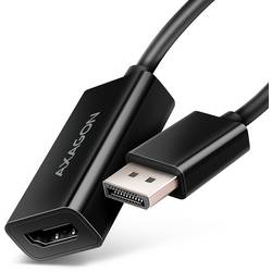 AXAGON RVD-HI20N HDMI / DisplayPort adaptér [1x HDMI zásuvka - 1x zástrčka DisplayPort] černá 0.15 m