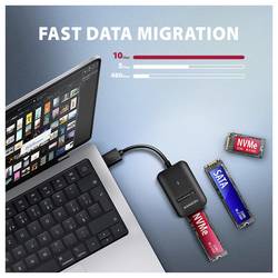 AXAGON ADM2-AM USB 3.2 (Gen 2) M.2 1 port Adaptér M.2 SSD