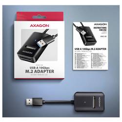 AXAGON ADM2-AM USB 3.2 (Gen 2) M.2 1 port Adaptér M.2 SSD