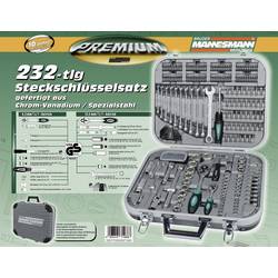 Brüder Mannesmann sada nástrčných klíčů, metrický, 1/4 (6,3 mm), 1/2, 232dílná, M98450