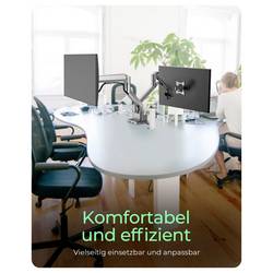 ICY BOX Monitorständer für zwei Monitore držák na stůl pro monitor 2 Displej: (s) 81,3 cm (32) šedá, stříbrná