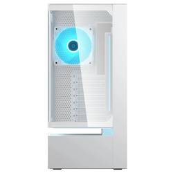 Cougar CFV235 midi tower PC skříň bílá 1 předinstalovaný ventilátor, integrované osvětlení, boční okno, prachový filtr