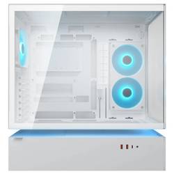Cougar CFV235 midi tower PC skříň bílá 1 předinstalovaný ventilátor, integrované osvětlení, boční okno, prachový filtr