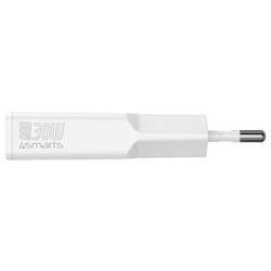 4Smarts USB nabíječka, GaN, USB Power Delivery (USB-PD) , 2x USB-C®, 30 W, Dodávka energie, bílá