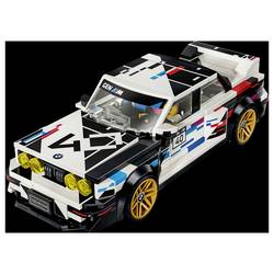 77263 LEGO® SPEED CHAMPIONS BMW M3 (E30); stavebnice; auto BMW na hraní s 1 mini figurkou za volantem; herní sada s vyobrazeným žihadlem; dárek pro děti a