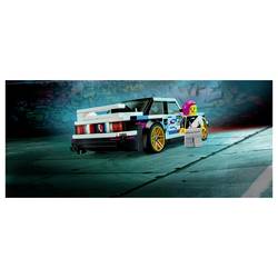 77263 LEGO® SPEED CHAMPIONS BMW M3 (E30); stavebnice; auto BMW na hraní s 1 mini figurkou za volantem; herní sada s vyobrazeným žihadlem; dárek pro děti a