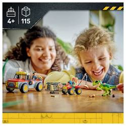 77978 LEGO® JURASSIC WORLD™ Transporter pro chlapce T.Rex; hračka DINO; sada pro válečkové hry s T.Rex, 2 minifigurami a Quad; dárek pro děti od 4 let