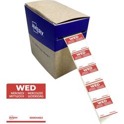 Avery-Zweckform DLSWEDREV-1000 víceúčelové etikety 25 x 25 mm papír červená 1 ks přemístitelné ruční popis